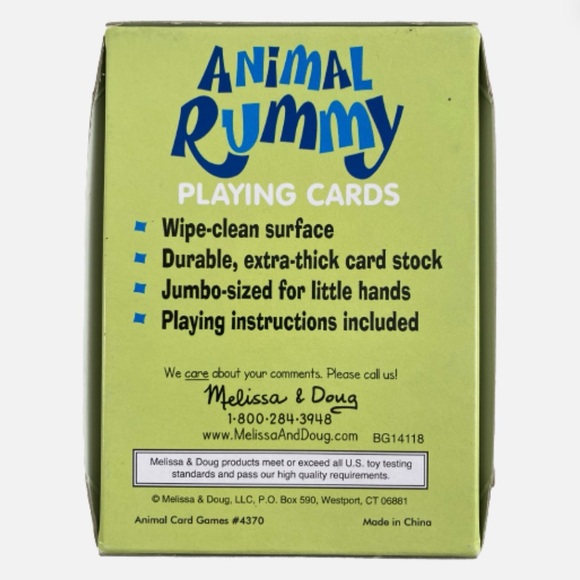 NWT Melissa & Doug Animal Rummy Playing Cards for ages 3-8 - Picture 3 of 4